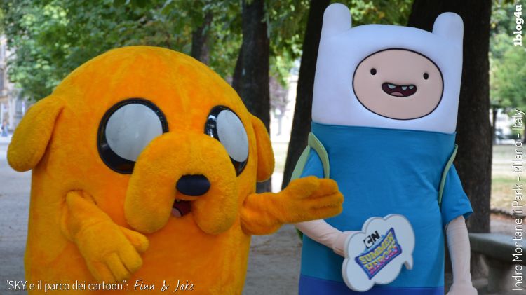 SKY e il parco dei cartoon - Finn and Jake - Indro Montanelli Park, Milan