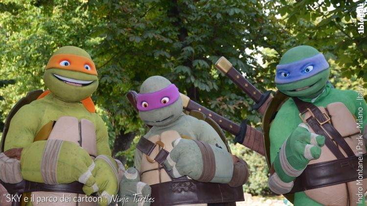 SKY e il parco dei cartoon - Ninja Turtle - Indro Montanelli Park, Milan