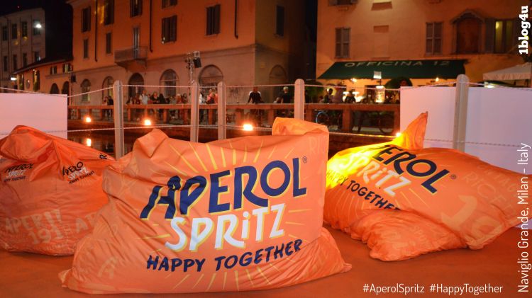 Aperol Spritz - Happy Together Party at Naviglio Grande in Milan, Italy