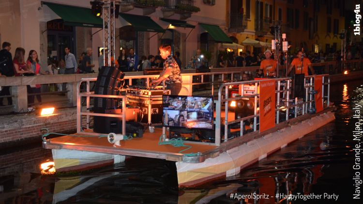 Aperol Spritz - Happy Together Party at Naviglio Grande in Milan, Italy