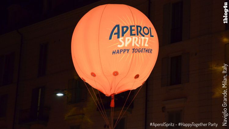 Aperol Spritz - Happy Together Party at Naviglio Grande in Milan, Italy