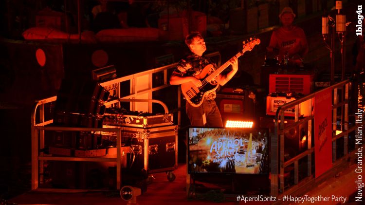 Aperol Spritz - Happy Together Party at Naviglio Grande in Milan, Italy